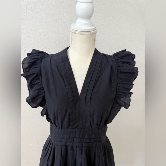 Magali Pascal Ruffled Mini Dress size M-L - Picture 4 of 12